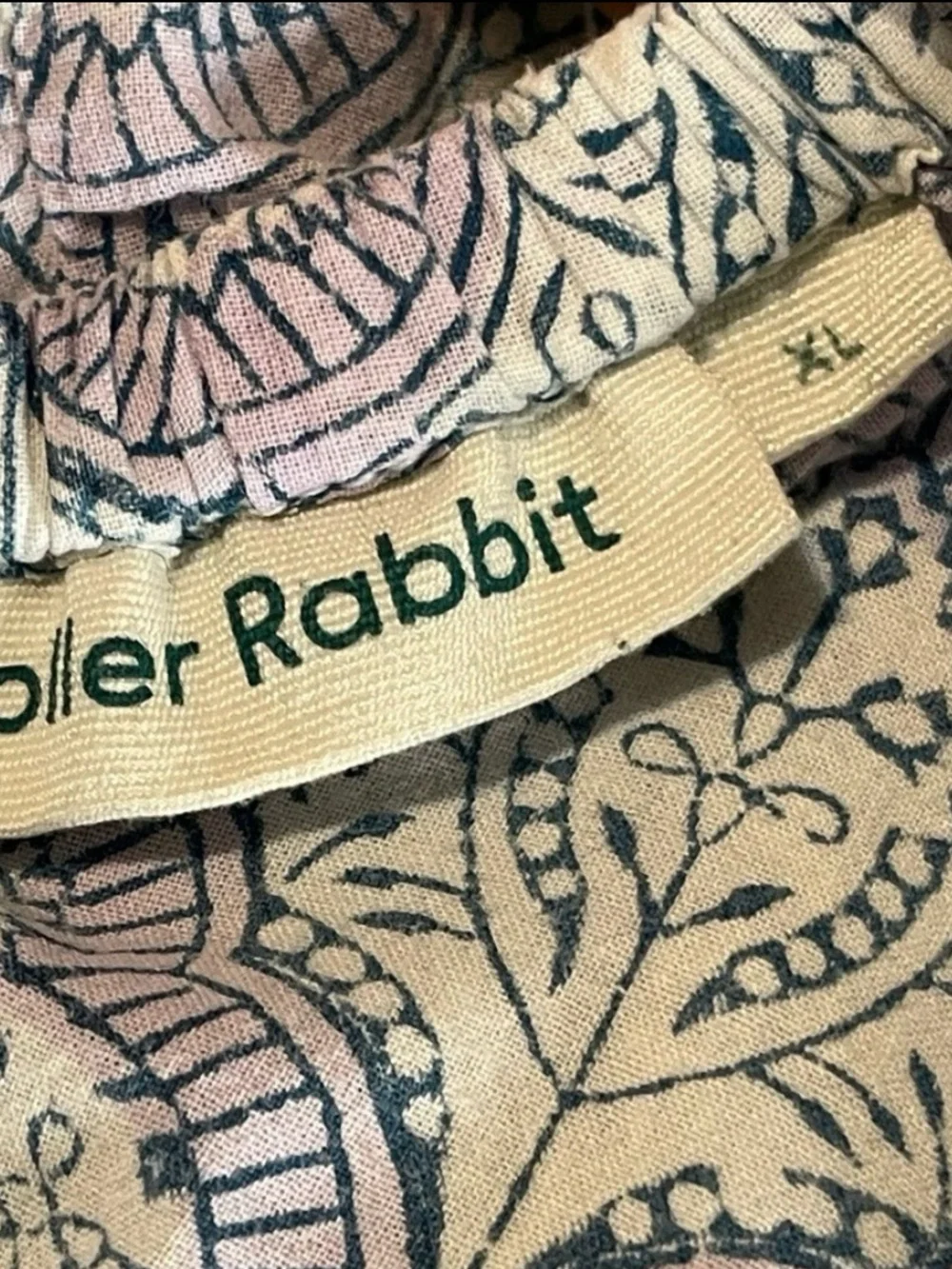 Anthropologie Roller‎ Rabbit Lavender Giles Pajama Bottoms Size XL
